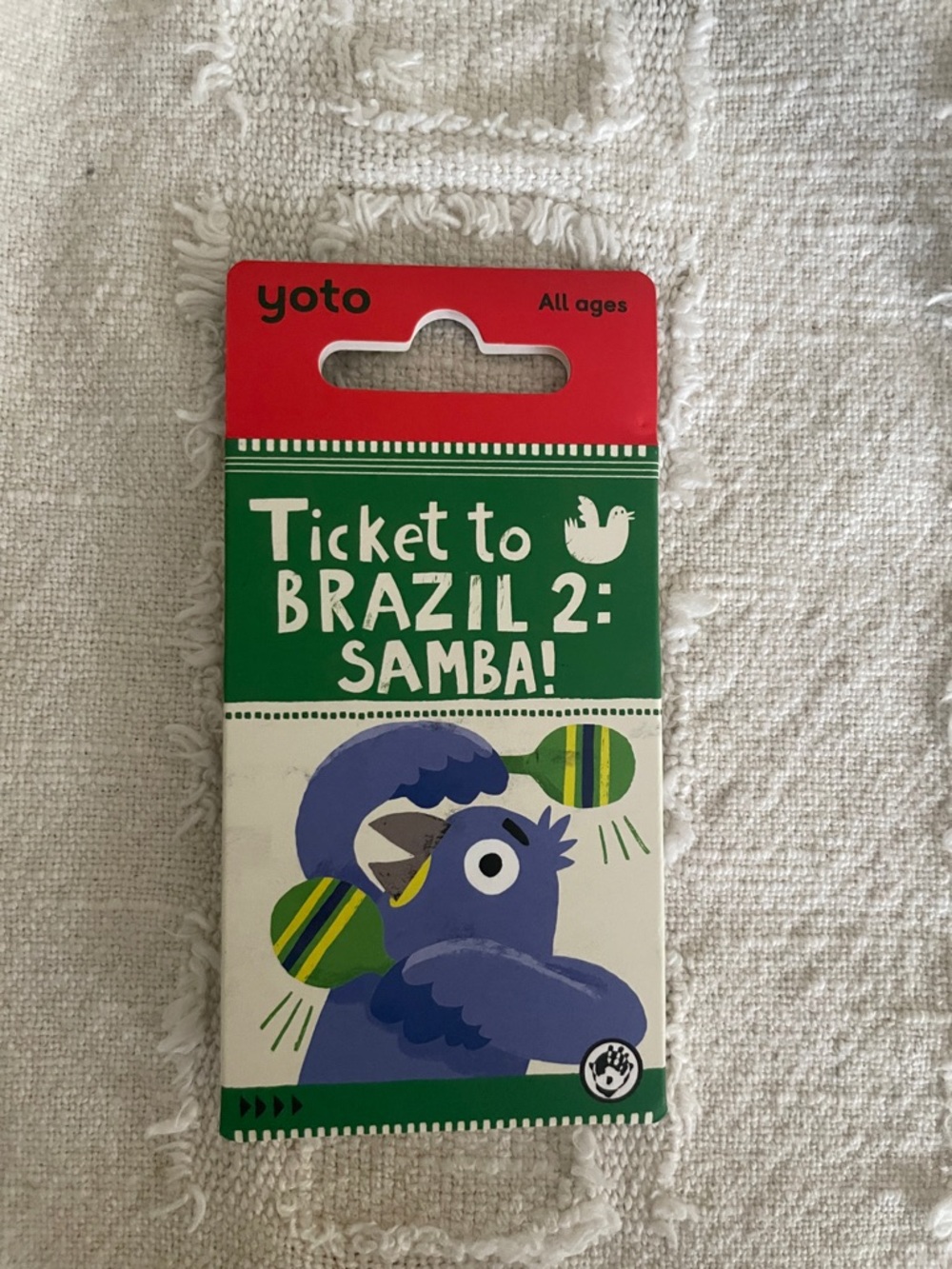 Yoto Ticket to Brazil 2: Samba! Kids Audio Card - Green & Red NWT